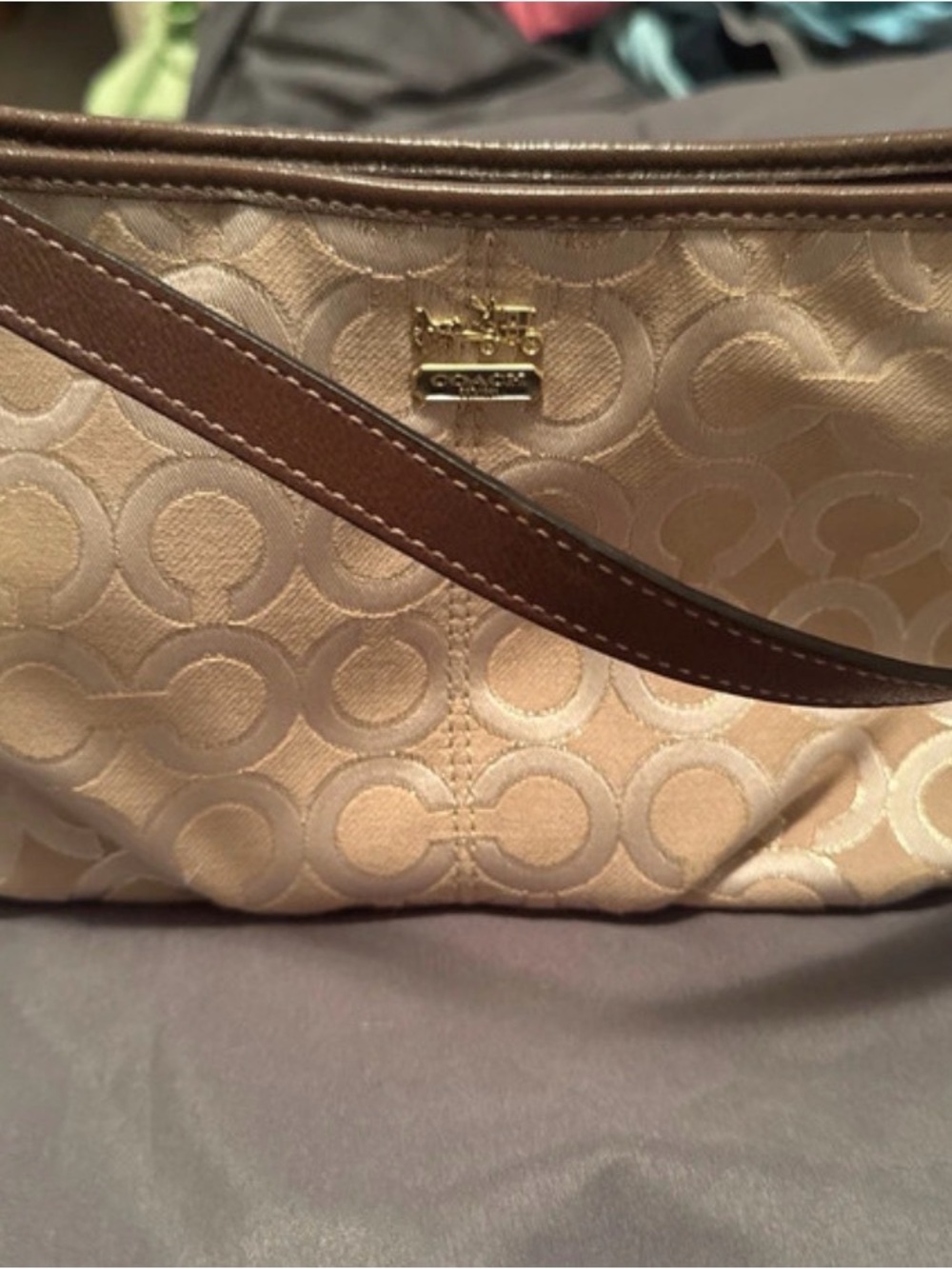 Vintage Coach Maddie OP Art Demi "Baguette" Shoulder Bag
Rare Discontinued